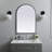 Sabine Metal Arch Wall Mirror-272105429-272105438