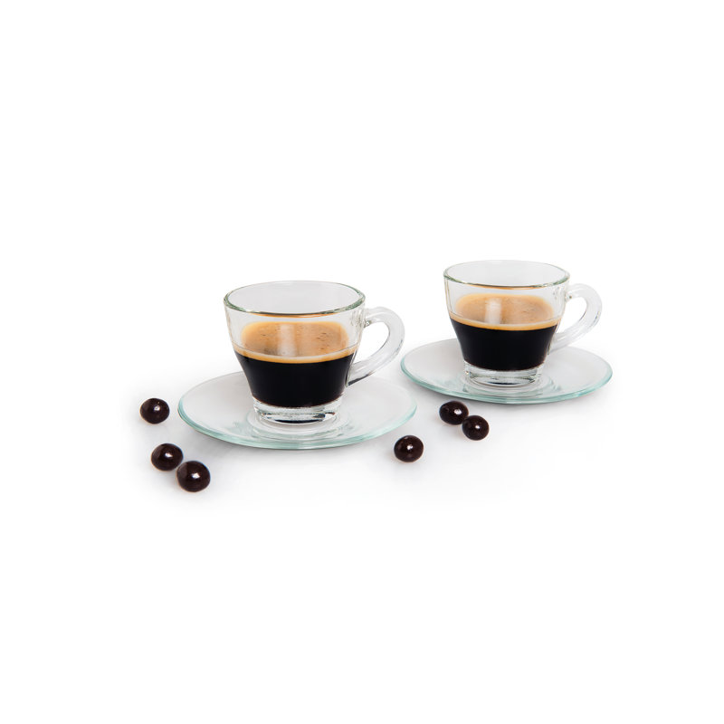 PACK OF 6 COFFEE CUPS 9 CL.TRANSPARENT