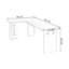 Brown L-Shaped Solid Wood + Iron desk-108066727-108066730