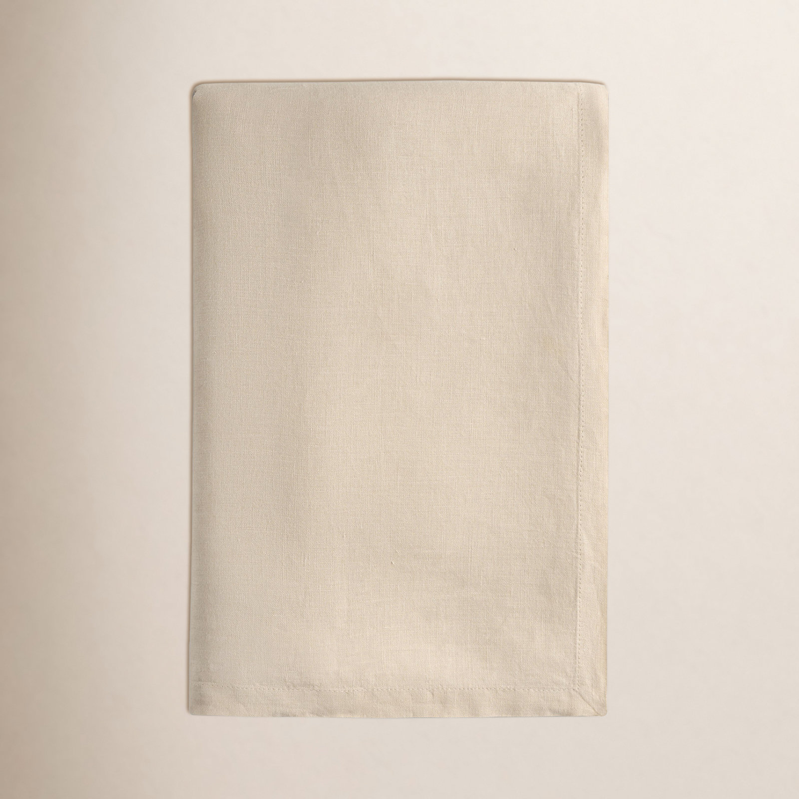 55" Linen Tablecloth, Beige