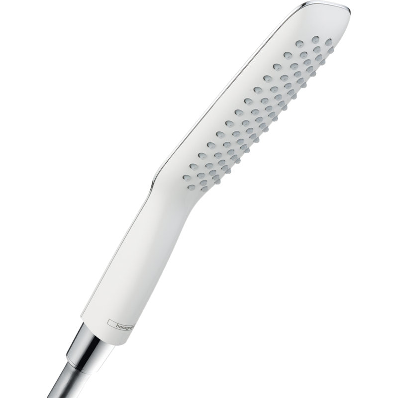 Puravida 1Jet Multi Function Handheld Shower Head, Chrome/White