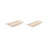 Modern Rectangular Wooden Bowl Tray for Home Decor - Decorative Accent Bowl for Coffee Table, Console, and Coastal Tabletop Styling - Set of 2, 20"-1141313157