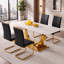 Ensemble de salle à manger 5 pièces Modern Glam-1925332806-1889160873