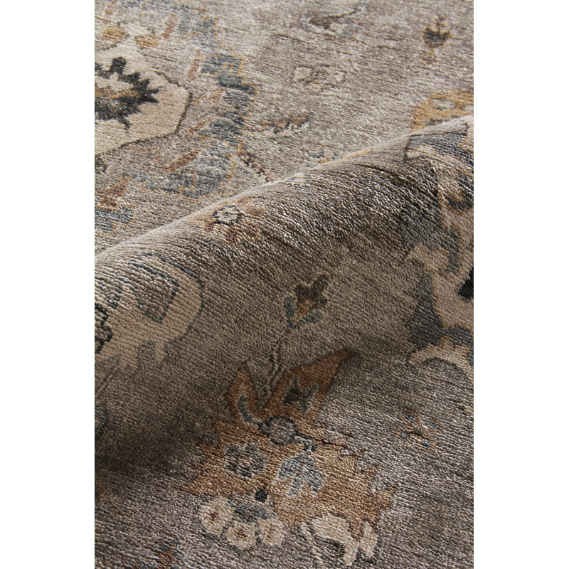 Museum Oriental Area Rug in Pewter, Rectangle 10' x 14'