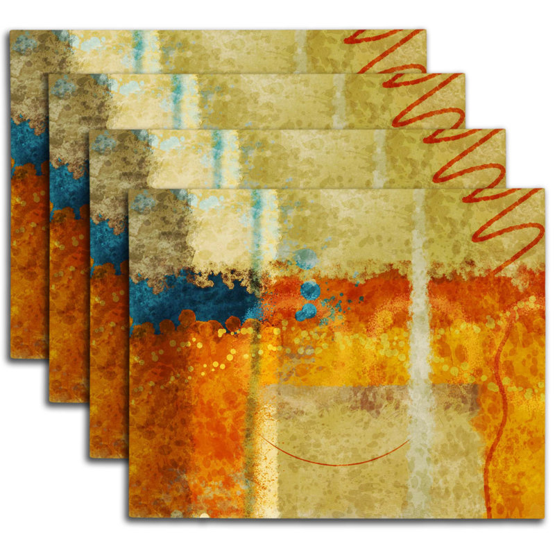 Napperon abstrait en polyester