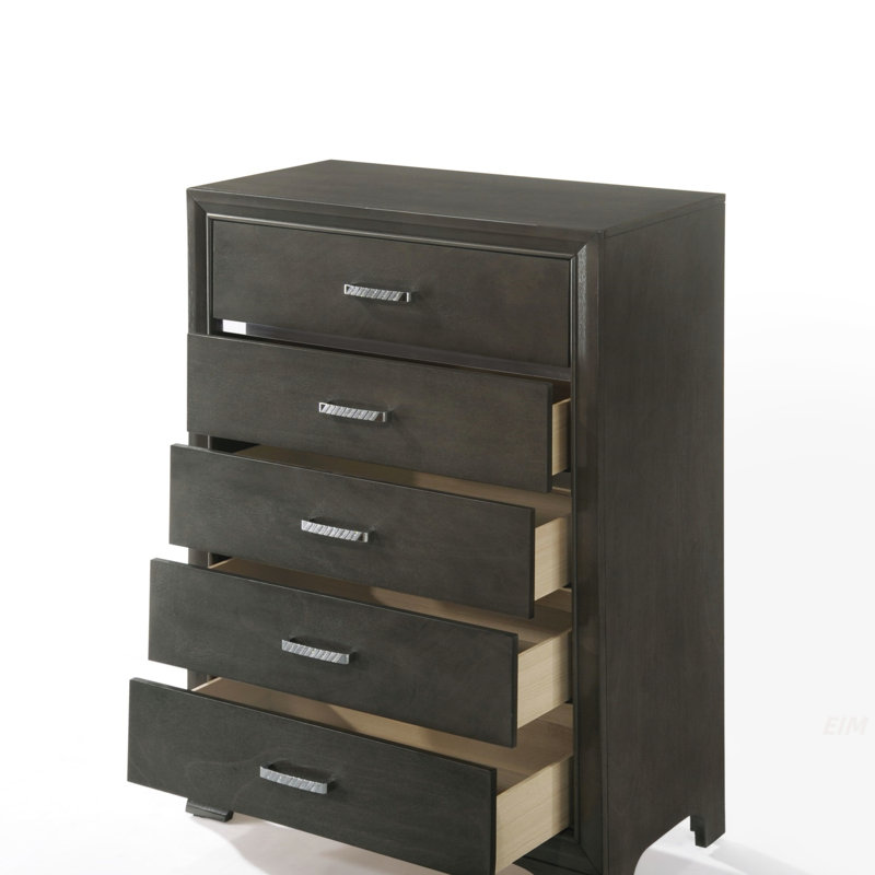 Commode Carine II à finition grise