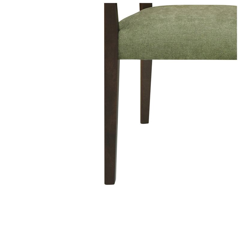 Chaise de salle à manger à accoudoirs en bois massif l 22,75 po x P 23 po x H 34,75 po Christopher Knight Home