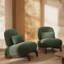 Cloud Plush Ergonomic Sherpa Accent Chair with Lumbar Support Pillow-1100842091