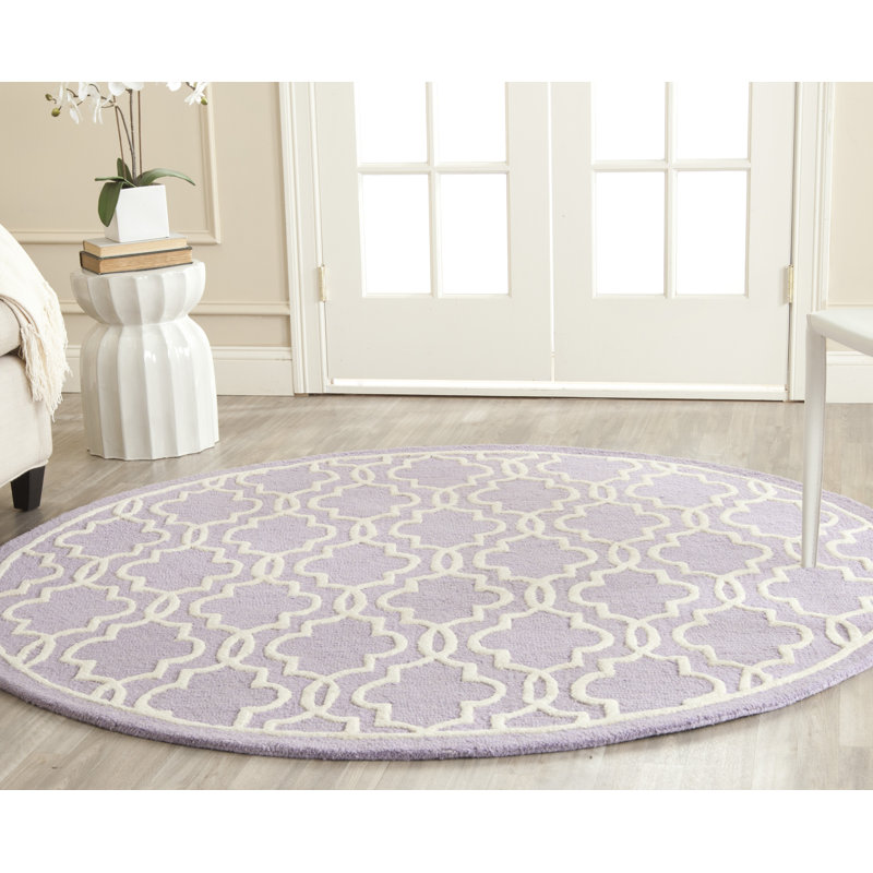 Tapis en laine touffeté à la main Cannen, Rond 6 pi
