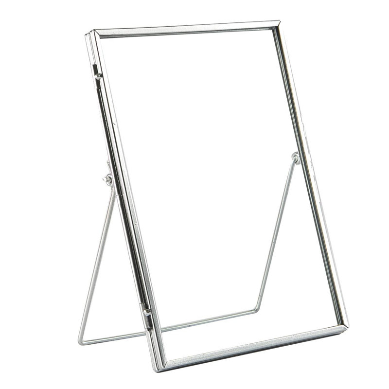 Nicola Spring - Standing Metal Picture Photo Frame, Silver, 21cm x 16cm, 2