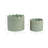 Decorative Planters Ceramic And Stoneware With Textured Scallop Design And Curved Rim Detailing Set Of 2-899253801-899253800