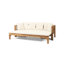 Lit de jour convertible pour l'extérieur - Bois et literie hydrofuge Long Beach Water - Coussin