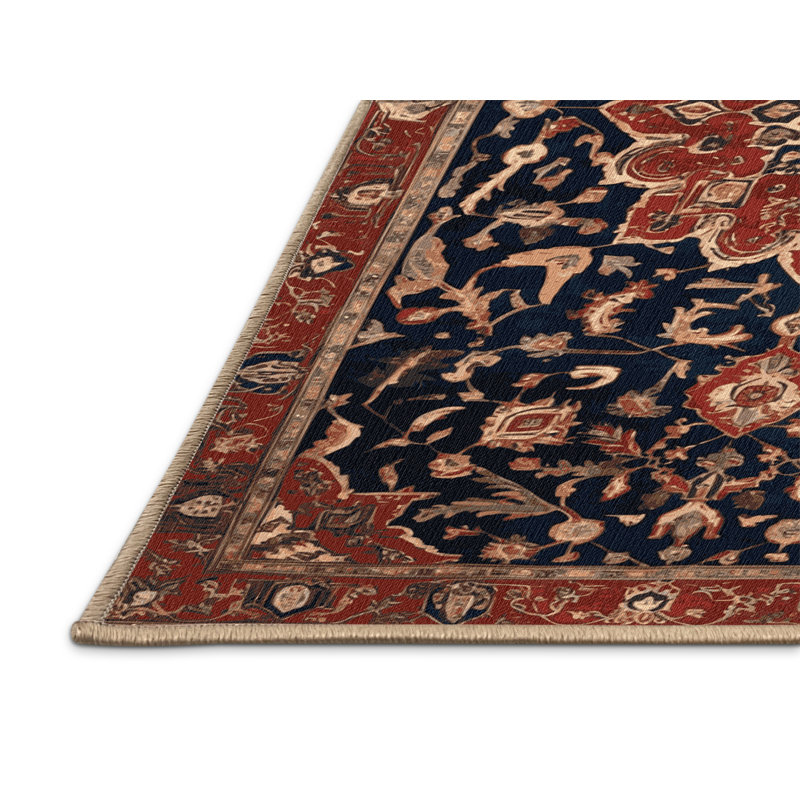 Tapis brun lavable à la machine, Rectangle 6 pi x 9 pi