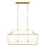 Luminaire suspendu linéaire pour îlot de cuisine à 6 lumières Meztli par Chapman & Myers-44138596