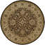 Wool Oriental Area Rug in Brown-1517629980