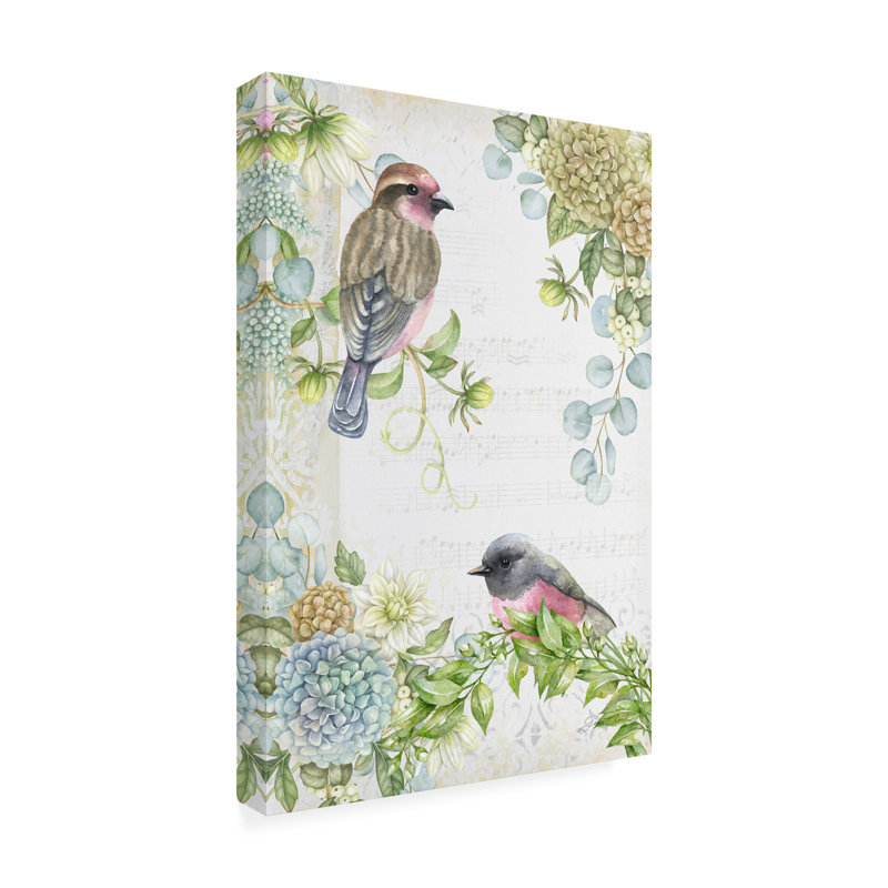 Jean Plout Songbirds A Canvas Art, H 19 po x l 12 po x P 2 po