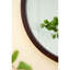Miroir mural 20 po X avec cadre en bois de noyer