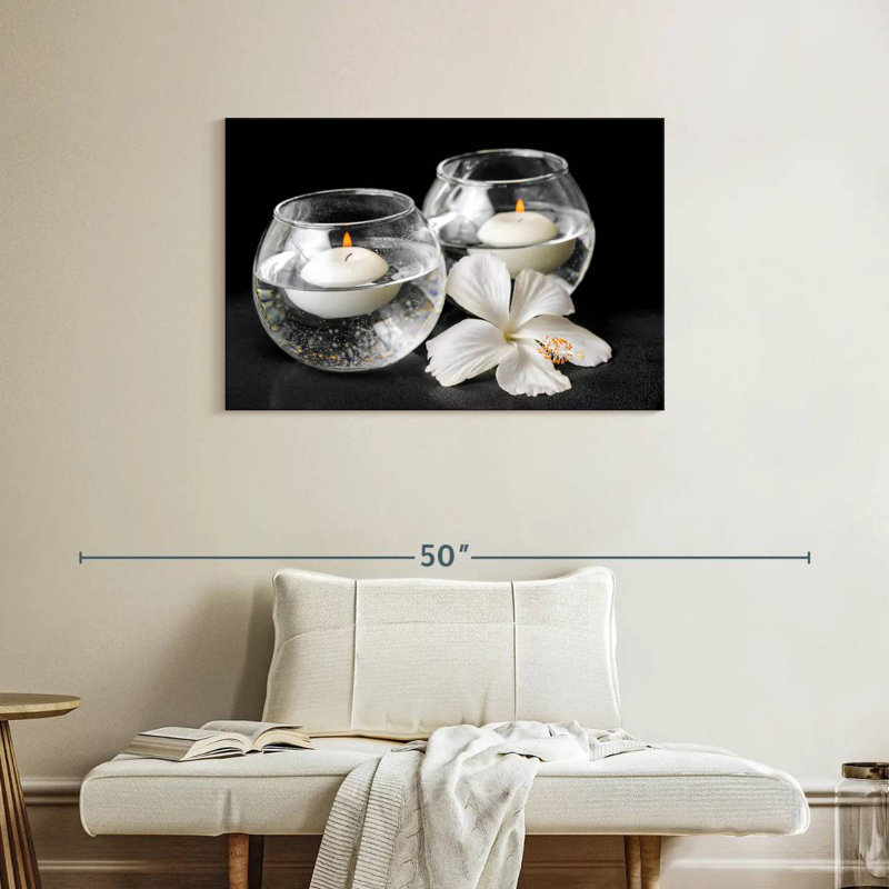 Bougies Kerrick Spa avec hibiscus, H 24 po x l 36 po