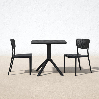 Farrah 31" Square 2-Person Bistro Set