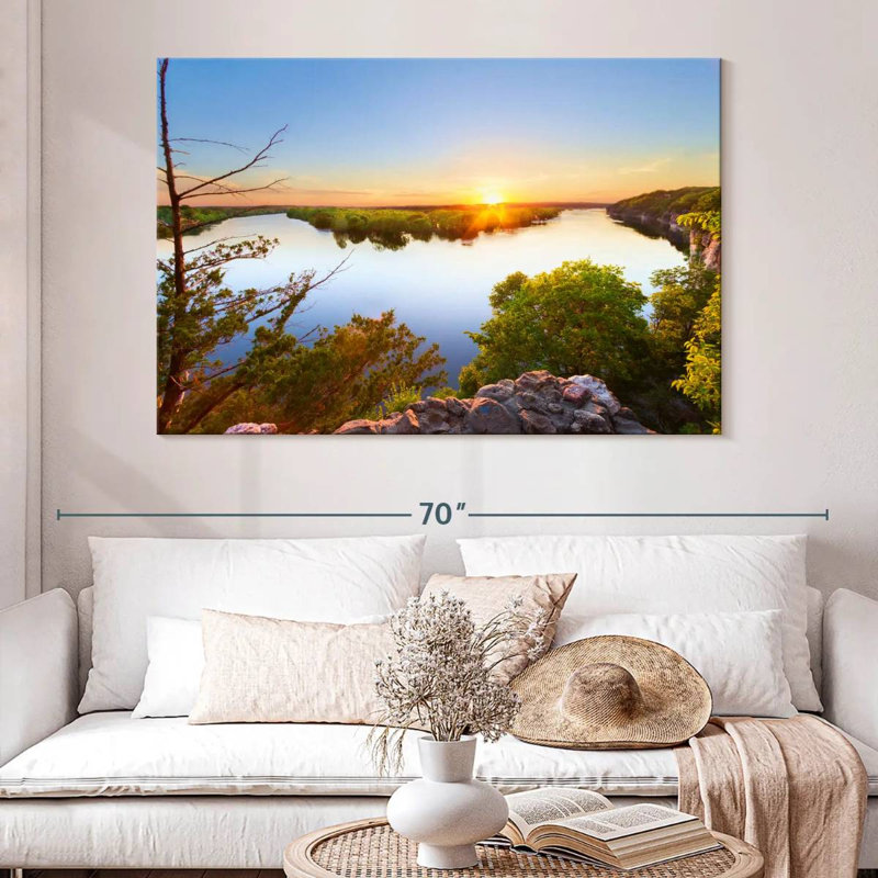 Alvord Truman Lake Sunset, 34" H x 51" W