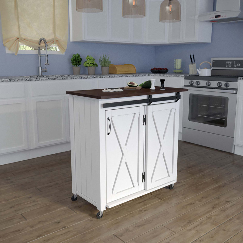 Barn-Door Kitchen Cart
