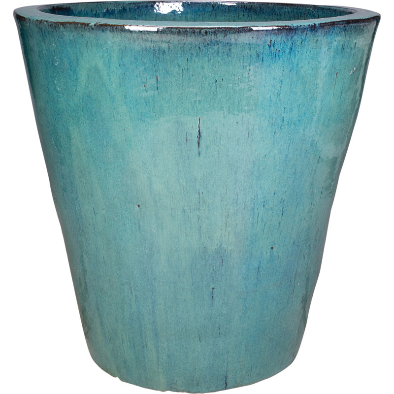 18 in. Vaso Planter - Azul, Azul Blue