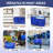 Extra Large Moving Bags With Zippers & Carrying Handles, Heavy-Duty Storage Tote Moving Boxes,(Blue/6 Pcs)