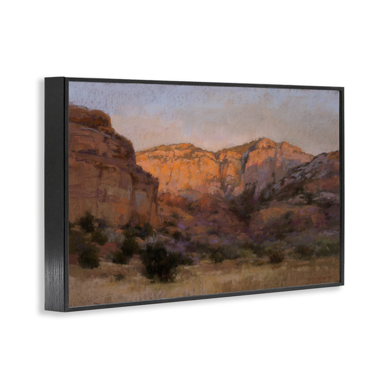 «Canyon Cliff», art giclée par Christine Debrosky, Giclée encadrée noir minuit, H 16 po x l 24 po