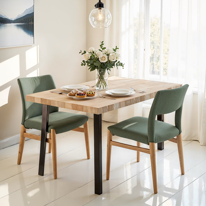 Comptoir en hévéa massif Bartlum, H 48 po x l 30 po x P 1,5 po