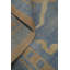 Tapis bleu teint à la main Ziegler 12 x 12