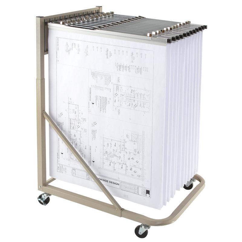Étagère de rangement mobile avec 12 supports pivotants Brookside Design MRWH