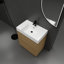 Meuble-lavabo de 30 po avec lavabo simple, meuble-lavabo sous-comptoir moderne avec double tiroir, meuble-lavabo autoportant, bois d'ingénierie