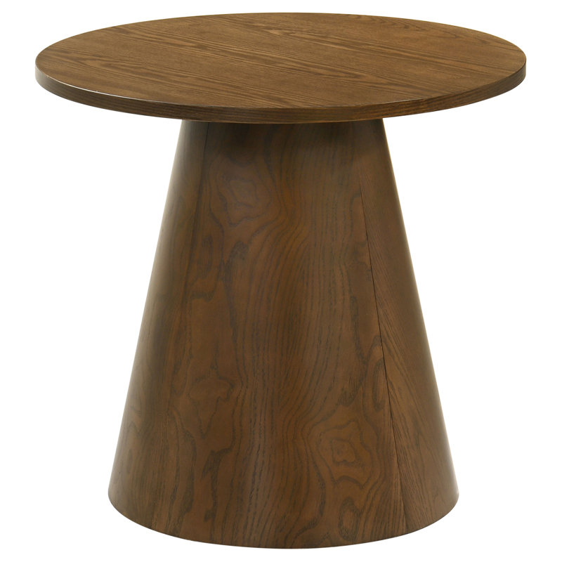 Table de bout d'appoint en bois Franklin, Brown Wood