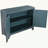 Ladzi 40'' Modern Cabinets Console Table with Unique Design Doors with 1 Adjustable Shelves-187380886