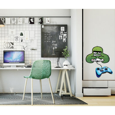Childrens Player Joystick Computer Games Wall Sticker
