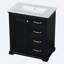 Meuble-lavabo avec lavabo et trois tiroirs-108295400