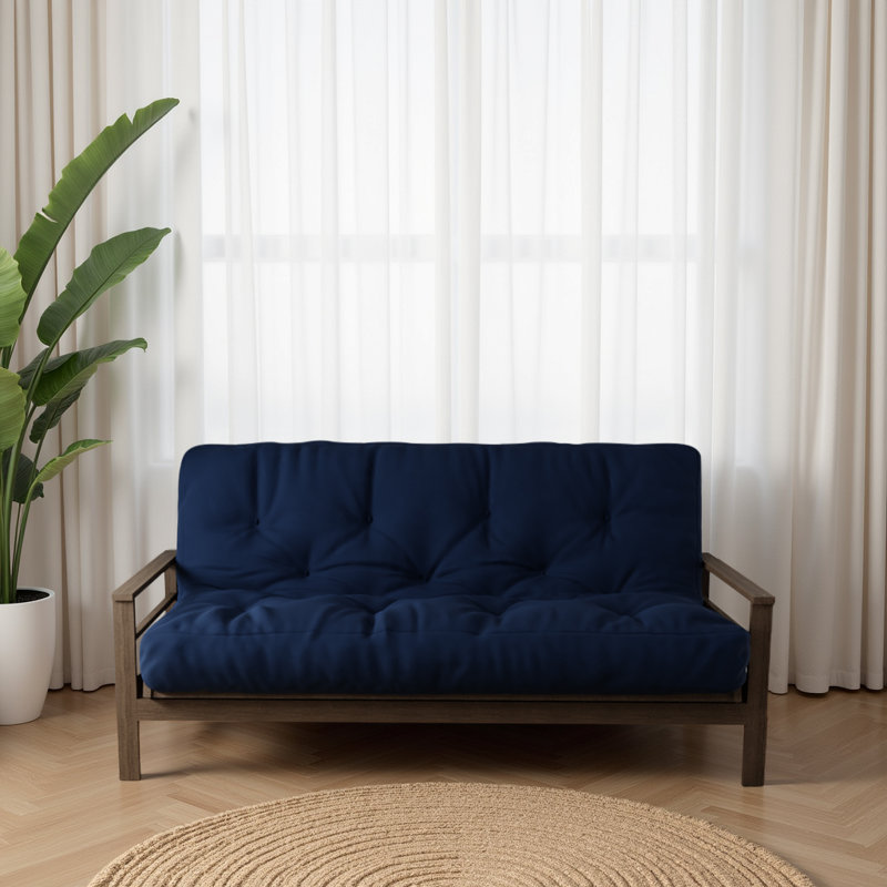 Matelas en mousse viscoélastique Hooppole Premium - Certifié CertiPUR-US, sans cadre, 8', Double, Marine