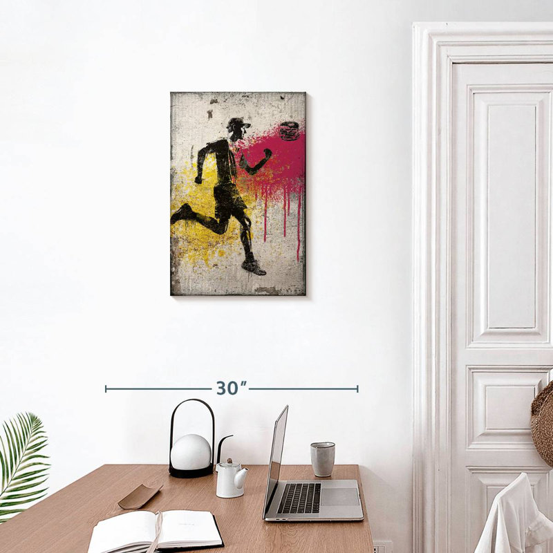 Sireci Runner Chasing Burger, 24" H x 16" W