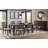 Boise Ladder Back Dining Chair with Cushion, Black & Walnut
