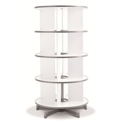62"" H x 32"" W x 32"" D One Turn Binder and File Carousel 4 Tier Shelving -  WFX Utility™, 91331BE17C5C43F4851E93095D0B7FD9
