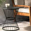 Table d'appoint d'extérieur moderne - Fer noir mat avec esthétique sophistiquée pour les boissons dans la structure-479304372