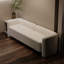 Banc rembourré blanc crème-1937333257