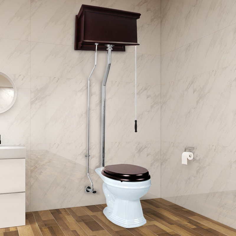 Toilette allongée à haut niveau 1,6 gpf