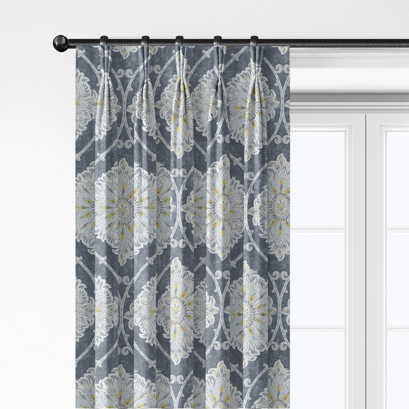 Ensemble de 2 panneaux de rideaux en coton à plis pincés Grantham - 40 x 132, 40x132