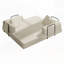 Canapé-lit convertible en velours côtelé avec coussin cylindrique Corduroy-1850107023