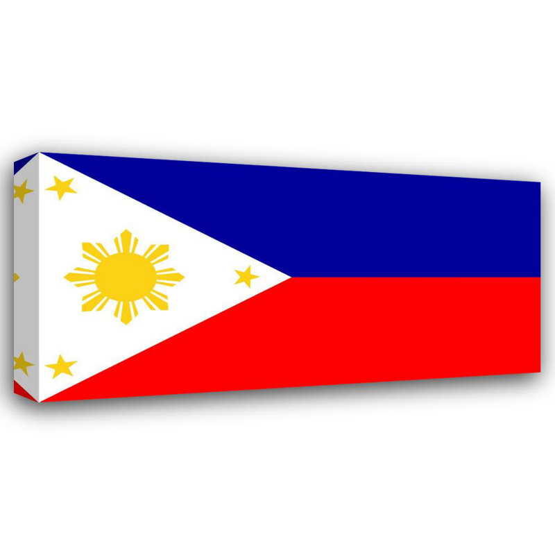 Philippines, 9" H x 18" W