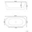 Undis 1500mm x 750mm Soaking Acrylic Bathtub-1511010668-1532290388