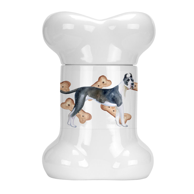 Pot à animaux en forme de os harlequin great-