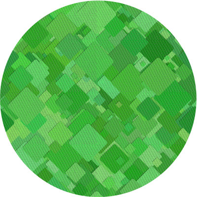 Tapis à motif géométrique vert