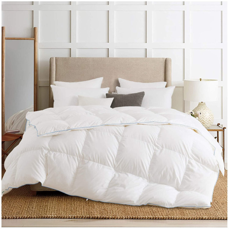 Organic White Cotton Twin Reversible Comforter